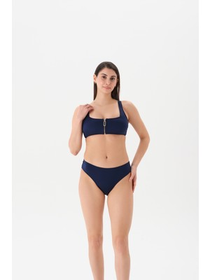 Eros 4197BK Fermuarlı Bikini Tk.