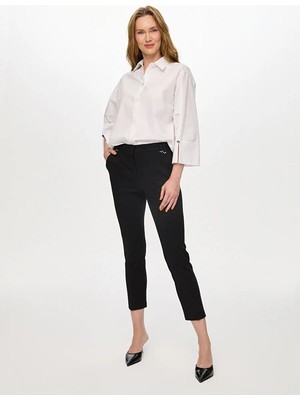 Faik Sönmez Metal Aksesuar Detaylı Slim Fit Örme Pantolon S26PNT041