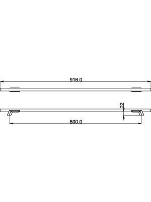 Çebi A1266 10 224 MP11 Düz Modern Kulp