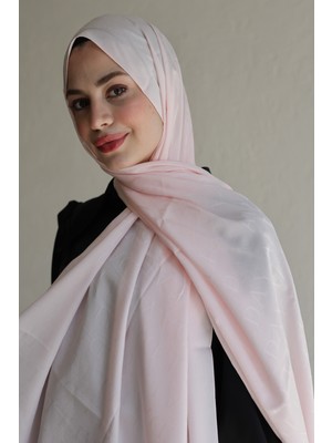 Allday  Pembe Allday Desenli Jakarlı Şal