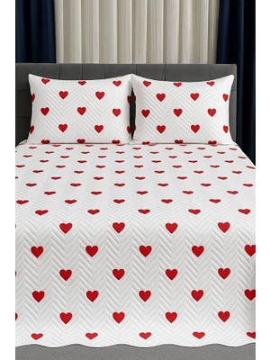 Mata Çeyiz Çift Kişilik Çeyizlik Pike Yatak Örtüsü Takımı 200X220 cm 2 Yastık Kılıflı Çok Amaçlı Battaniye