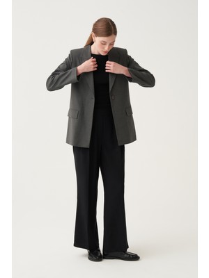 Allday  Antrasit Blazer Ceket