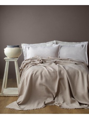 Apricitas Home Graffıe Bej Tek Kişilik Exclusive Pike Takımı