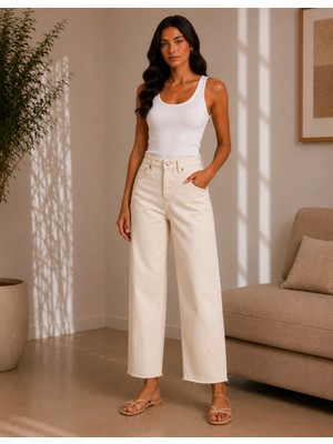 Cns Woman Karol Açık Krem Push-Up Pantolon