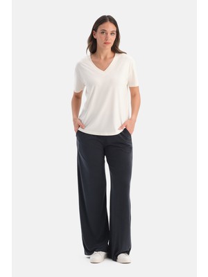 Dagi Siyah Cepli Basic Modal Pantolon