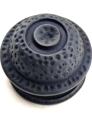 Antika Tarz Dekoratif Pirinç Gözlü Kapı Tokmağı - 78MM Çap, Oksit