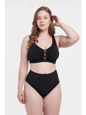 Dagi Siyah Yüksek Bel Bikini Alt