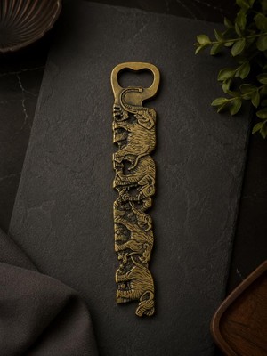 Açacak Metal Fil Desenli Şişe Açacağı 15 cm Dekoratif