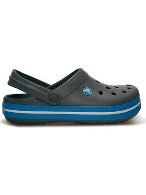 Crocs Crocband 11016-07W Gri Terlik Erkek Kadın İçin Düz Tabanlı Günlük Kullanım ve Rahatlık