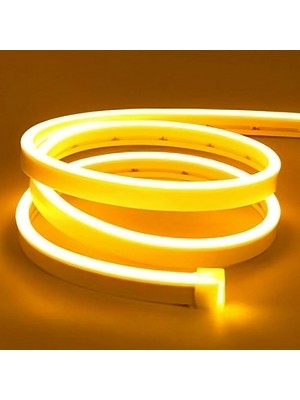 Sakin Enerji Neon Şerit LED 12V Volt Esnek Silikonlu Aydınlatma + Fiş Dahil Tak Çalıştır