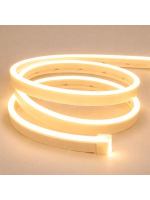 Sakin Enerji Neon Şerit LED 12V Volt Esnek Silikonlu Aydınlatma + Fiş Dahil Tak Çalıştır