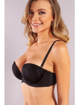 Golshan Genius Ekstra Destekli Push Up Dantelli Straplez Sütyen 127-027