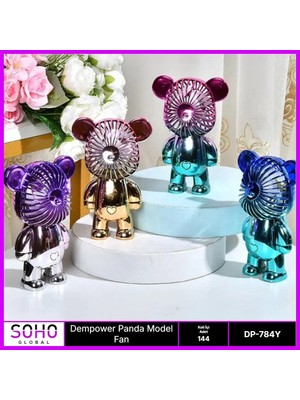Panda Model Mini Fan 3 Kademeli