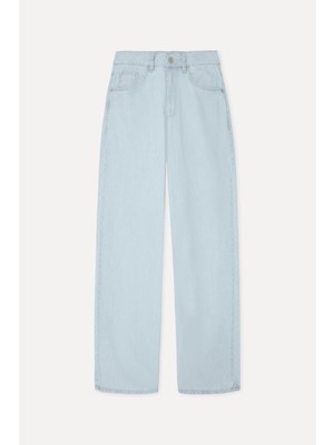 Mudo Kadın Indigo Relax Fit Jean Pantolon