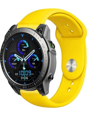 Kreton Zeblaze Ares 3 Pro Akıllı Saat ile Uyumlu Yumuşak Dokulu Silikon Kordon Kayış
