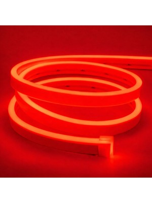 Sakin Enerji Neon Şerit LED 12V Volt Esnek Silikonlu Aydınlatma + Fiş Dahil Tak Çalıştır