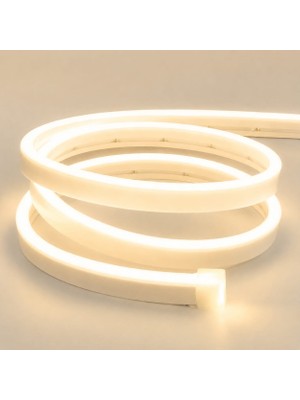 Sakin Enerji Neon Şerit LED 12V Volt Esnek Silikonlu Aydınlatma + Fiş Dahil Tak Çalıştır