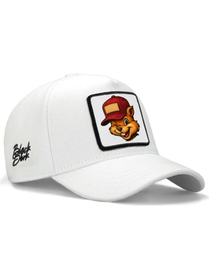 BlackBörk Kids Sincap Logolu Beyaz Çocuk Beyzbol Şapka