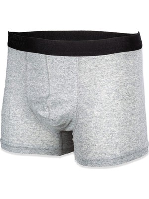 Nacar Store 5'li Erkek Gri Pamuklu Likralı Boxer