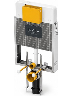 Isvea Durezza Gömme Rezervuar Tuğla Tipi 8 cm Duvar Içi Set Şasi 3/6 Litre | 52DR0103I