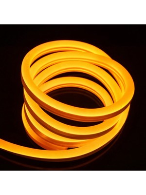 Sakin Enerji Neon Şerit LED 220 Volt Esnek Silikonlu Aydınlatma + Fiş Dahil