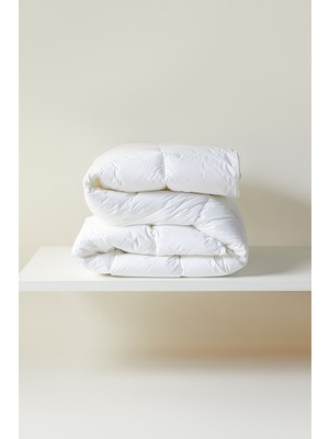 Ocean Home Textile %100 Pamuk Kumaş Kaz Tüyü Konforunda Saten Biyeli Mikrojel Battal Boy Yorgan 235 x 215 cm