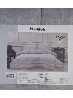 Özdilek Ranforce Çift Kişilik Uyku Seti Unique Gri