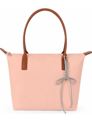 Ecrou Long Bag Paraşüt Omuz Çantası Pudra