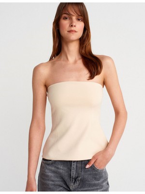 Cns Woman Straplez Top - Taş