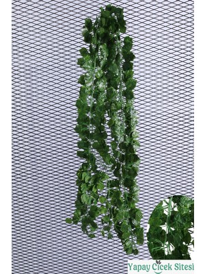 Yapay Çiçek Sitesi Yapay Sık Yapraklı Philodendron Ip Sarmaşığı 210 cm - 12 Adet
