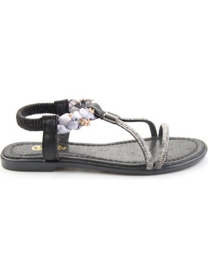 Bambi Siyah  Kadın Sandalet K05625053036