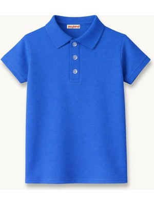 Zeyland Erkek  Çocuk Kısa Kollu Polo Yaka Tshirt  - Sax