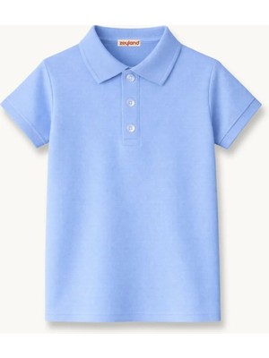 Zeyland Erkek  Çocuk Kısa Kollu Polo Yaka Tshirt  - Mavi