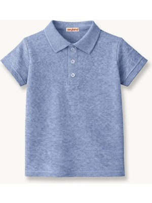 Zeyland Erkek  Çocuk Kısa Kollu Polo Yaka Tshirt  - Indigo