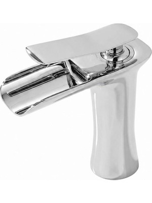 Dellora Edge Kısa Lavabo Bataryası Parlak Krom