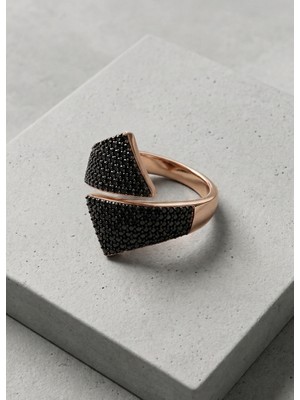 lpsankara Onix Taşlı Gümüş Rose Yüzük (Rose)