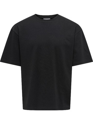 Only & Sons Onscaspıan Aırflex Boxy Ss Tee Noos Erkek Siyah T-Shirt - 22031940