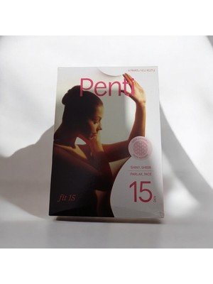 Penti Fit 15 Denye Parlak Ince Külotlu Çorap Siyah (Renk No: 500)