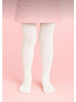 Nacar Store Kız Çocuk 5'li Paket Mevsimlik Beyaz Külotlu Çorap Okul Çorabı Gösteri Kıyafeti Çorabı 5'li Paket