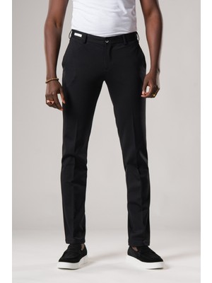 Ecer Slimfit Beli Yarım Lastikli Esnek Kumaş Rayon Yazlık Pantolon