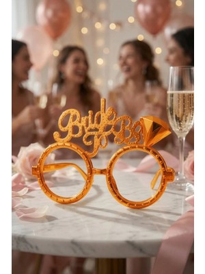 Dodomar Rose Gold Bride To Be Parti Gözlüğü Bekarlığa Veda Plastik Parti Fotoğraf Aksesuarı