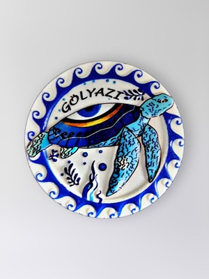 Mundy Gölyazı Polyester Kabartmalı Kaplumbağalı Magnet 7 cm Dekoratif Hediyelik Buzdolabı Süsü (KOD:1318)