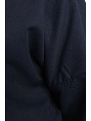 Allday  Lacivert Oversize Basic Gömlek