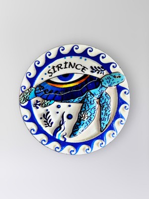 Mundy Şirince Polyester Kabartmalı Kaplumbağalı Magnet 7 cm Dekoratif Hediyelik Buzdolabı Süsü (KOD:1328)