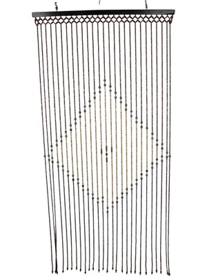 Otantik Çarşı Ahşap Boncuklu Kapı Perdesi 90X180 Cm. 27 Sıra K022