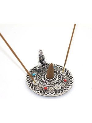 Marsilyan™- Metal Yuvarlak Budalı Tütsülük KSK2189