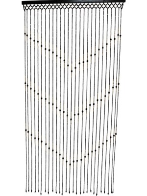 Otantik Çarşı Ahşap Boncuklu Kapı Perdesi 90X180 Cm. 27 Sıra K021