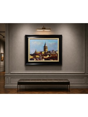 Muguetarts Istanbul Rüyası Orijinal Yağlıboya Tablo - Mehmet Najafzadeh Eseri 82X66 cm