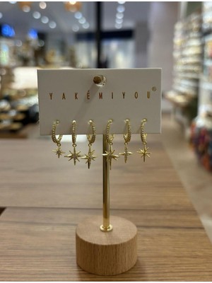 Yakemiyou Kuzey Yıldızları Altılı Küpe