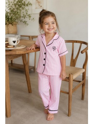 Balgüneş Tekstil Çizgili Çocuk Pijama Takımı